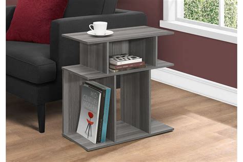grey accent side table  monarch  gardner white