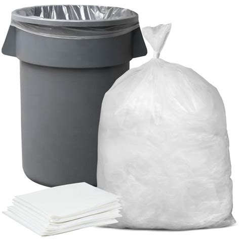plasticplace heavy duty   gallon trash bags  count clear walmartcom