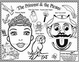 Puppets Hen Little Red Princess Coloring Bag Template Pages Pirates Paper Sheets Hand Sheet Templates sketch template