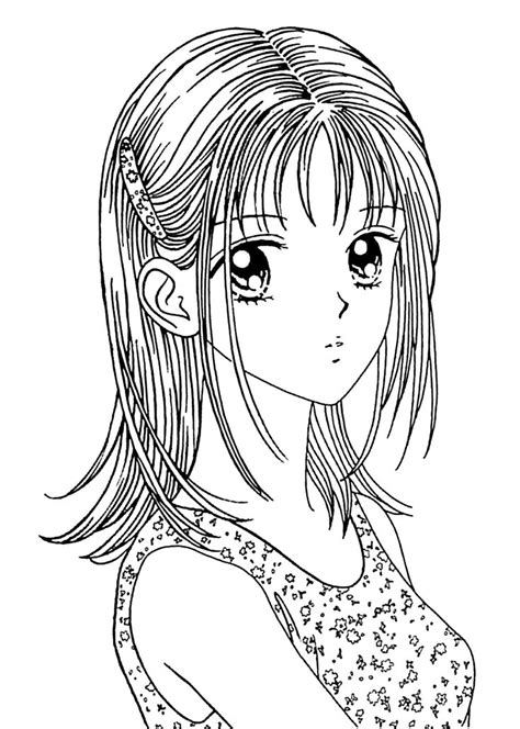 anime girl  boy coloring pages coloring pages