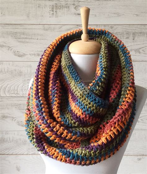 stricken sie schal infinity schal frauen schal stricken loop etsy