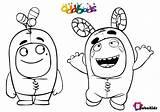 Oddbods Coloring Kids Serials Tv Bubakids Pages sketch template