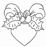 Coloring Pages Christmas Heart sketch template