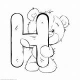 Coloring Pages Letter Bear Alphabet Getcolorings Drawing Hen Choose Board sketch template