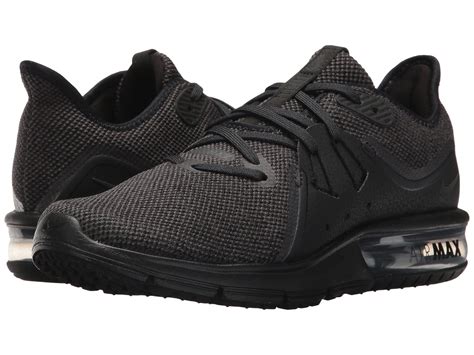 nike   air max sequent  womens running shoes black