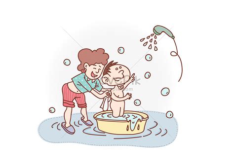 bata shower larawan numero ng ilustrasyon format ng