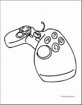 Controller Coloring Pages Game Xbox Clip Printable Getdrawings Getcolorings Color sketch template