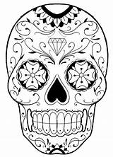 Mort Colorier Mexicaine Mandalas Tête Espagnol Mexicanas Caveiras Greatestcoloringbook Calavera Adulte Caveira Skulls sketch template