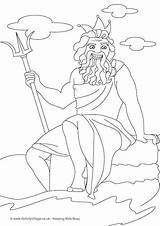 Poseidon Colouring Coloring Pages Getcolorings Color Printable Village Activity Explore sketch template