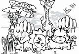 Jungle Coloring Pages Gym Getcolorings sketch template