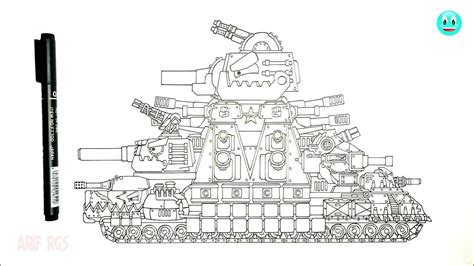 draw cartoon tank hybrid kv  kv  kv  fijeron