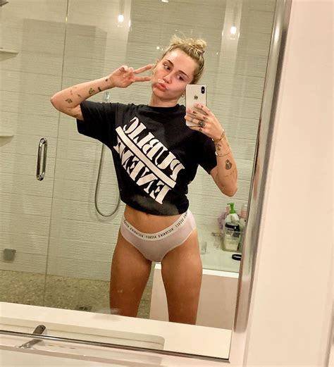 miley cyrus see through and hot underwear selfie shots thefappening cc