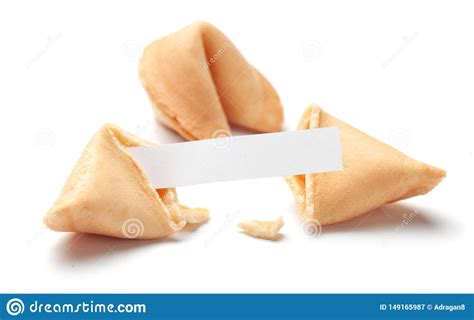 Chinese Fortune Cookies Cookies With Empty Blank Inside