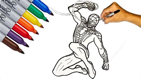 spider man ps beautiful color spider man coloring pages