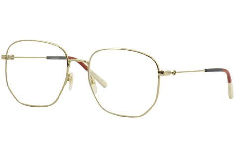 gucci women s eyeglasses urban gg0396o gg 0396 o 002 gold optical frame