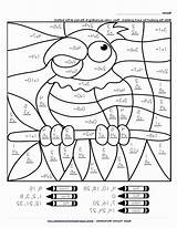 Coloring Math Pages Sheets Worksheets Grade 4th Addition Worksheet Comments sketch template