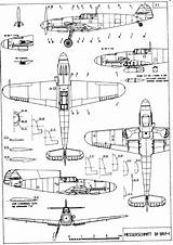 Blueprints Messerschmitt 109g Me109 Cutaway Ww2 Vues Peux sketch template