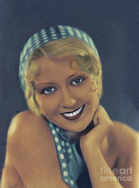 Joan Blondell Vintage Actress Painting By Esoterica Art Agency