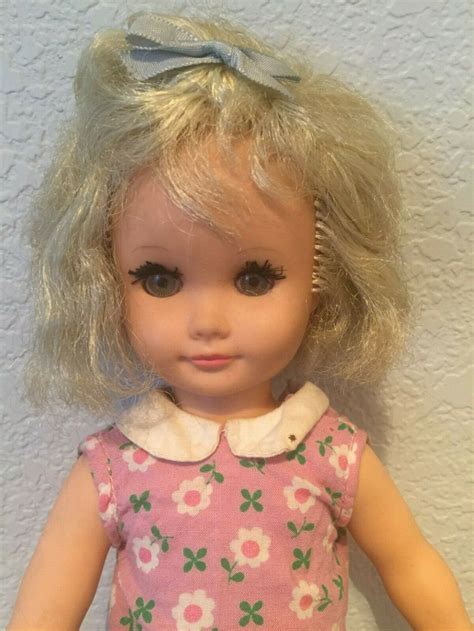 vintage beautiful  soft vinyl furga doll  italy  toupee