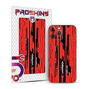proskins cyberpunk red  textured mobile  skinsticker   vivo   pack