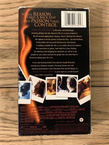 Diary Of A Sex Addict Vhs 2001 43396073258 Ebay