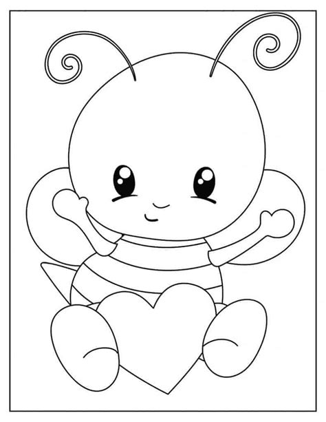 cute animal coloring pages  valentines day  organized mom