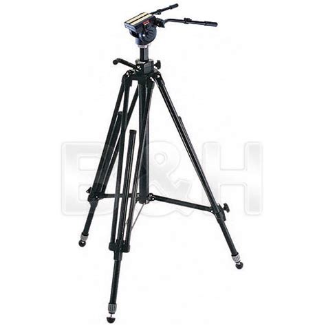 manfrotto  tripod legs black   fluid head bh