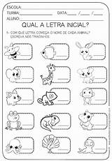 Inicial Atividade Alfabeto Atividades Pronta Alfabetização Infantil Educação Linguagem Começa sketch template