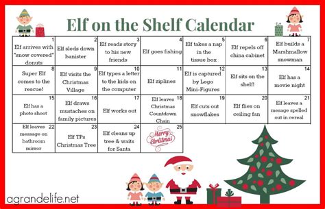 elf   shelf calendar