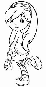 Coloring Pages Shortcake Strawberry Torte Raspberry Cartoon Para Drawings Colouring Easy Colorear Coloriage Kiddies Kids Disney Sheets Books Visit Color sketch template