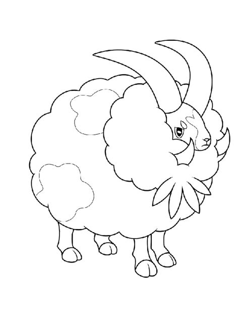 dubwool pokemon coloring page  print  color