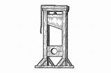 Guillotine Execution Medieval Executions sketch template