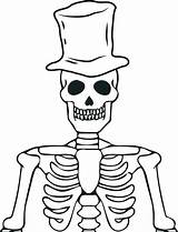 Skeleton Coloring Pages Drawing Kids Halloween Human Easy Printable Skeletons Bone Skeletal System Body Colouring Print Step Draw Top Bones sketch template