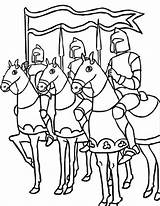 Coloring Knights Pages Knight Horse Horseback Para Colorir Medieval Several Color Print Google Three Rei Printable Coloriage Chevalier Arthur Dessin sketch template
