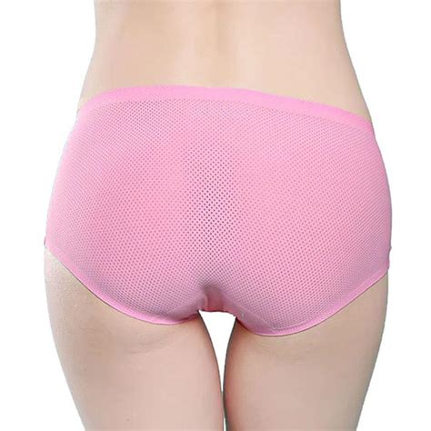 mesh ice silk panties seamless super comfy brief underwear