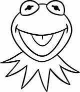 Kermit Frog Face Pages Drawing Coloring Muppets Easy Drawings Draw Colouring Cartoon Clipart Happy Simple Cool Elmo Funny Cute Wecoloringpage sketch template