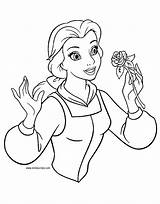 Coloring Pages Beast Belle Beauty Rose Disney Smelling Princess Colouring Print Printable Color Getcolorings Holding Getdrawings Choose Board Categories sketch template
