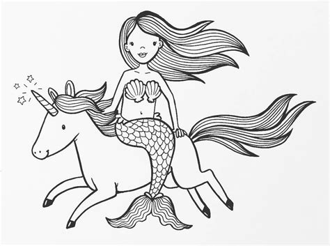 mermaid unicorn coloring page como dibujar  porn sex picture