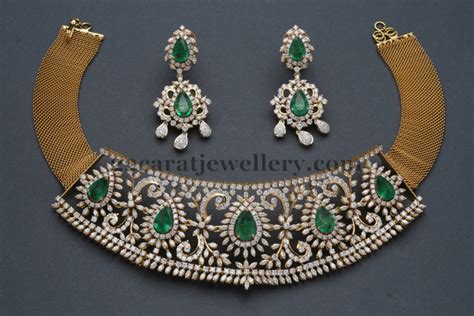 exquisite diamond set by mangatrai jewellery designs