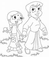 Bheem Chhota Chota Chutki sketch template