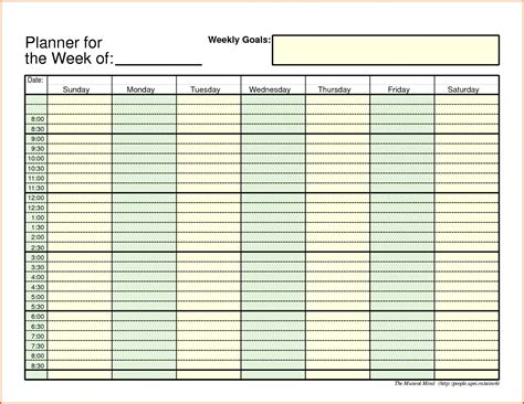printable daily calendar  time slots template calendar design