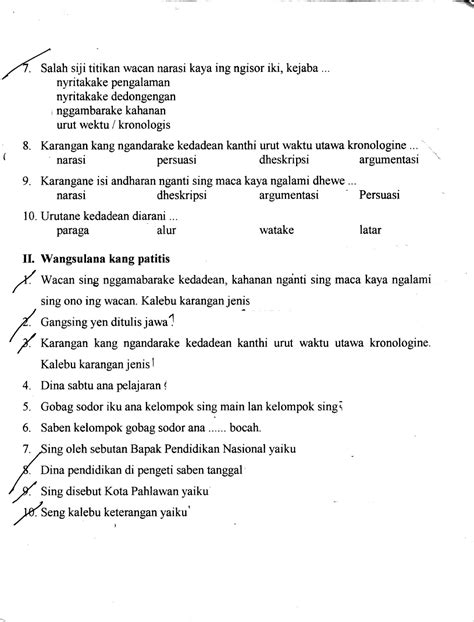 Materi Bahasa Jawa Kelas 10 Semester 1 Kurikulum 2013 Guru Paud