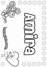 Amiyah Amira Coloring Pages Hellokids Names Print Color Online Girl Girls Sheets sketch template