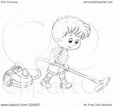 Vacuum Boy Clipart Outlined Canister Using Illustration Royalty Vector Bannykh Alex Drawing Getdrawings Regarding Notes sketch template