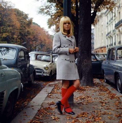 Red Socks In Autumn France Gall Style Muse Fashion