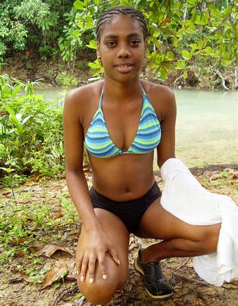 Lovely Ebony Teen In Bikini Outdoor Photos Porno Photos