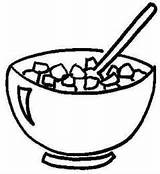 Cereal Bowl Coloring Clipart Clip Breakfast Box Drawing Pages Bowls Cliparts Rice Colouring 2010 Porridge Library Getdrawings March Gabba Yo sketch template