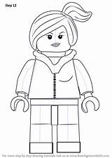 Lego Draw Movie Wyldstyle Drawing Step Coloring Pages People Drawingtutorials101 Man Drawings Figure Disney Printable Party Tutorials Cartoon Movies sketch template