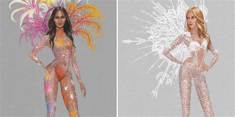 Victoria S Secret Fashion Show 2015 Sketches Costume Designs For