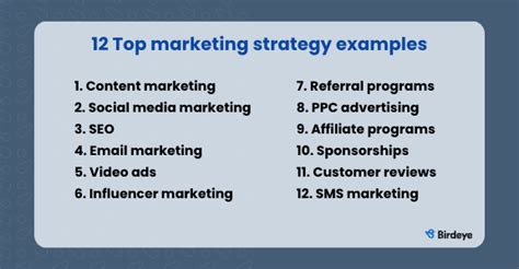 marketing strategy examples  tips birdeye